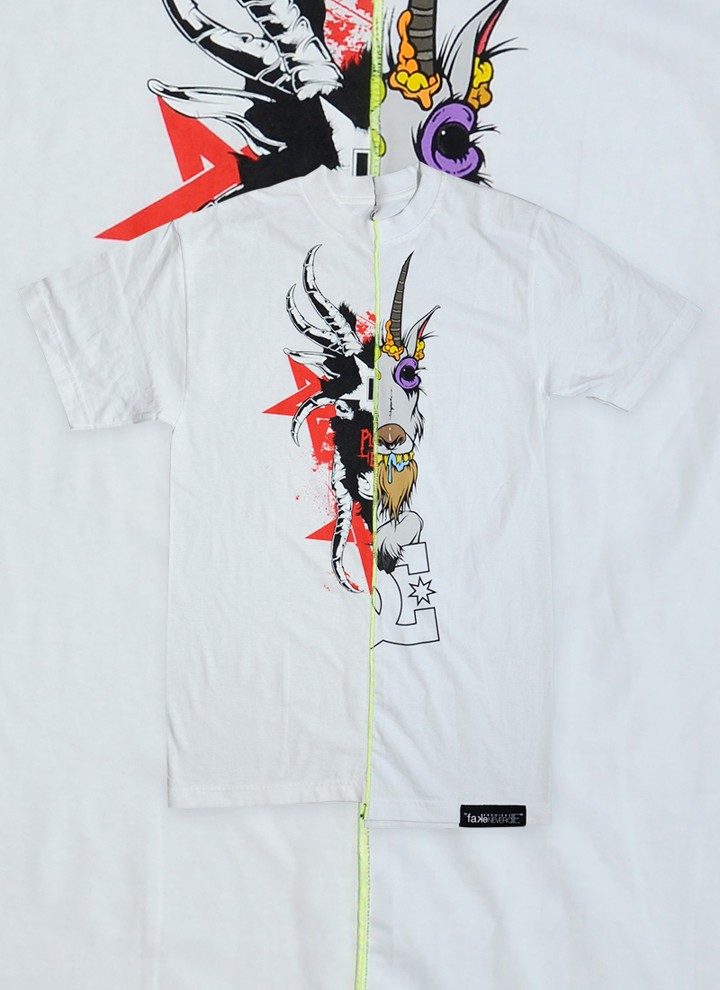 Custom Made Half & Half BlackSheep Graphic T-shirt