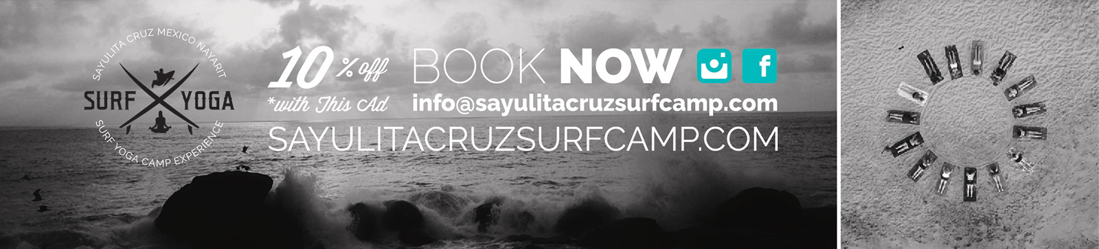 Sayulita Cruz 10 % Off Book Now Flyer Coupon