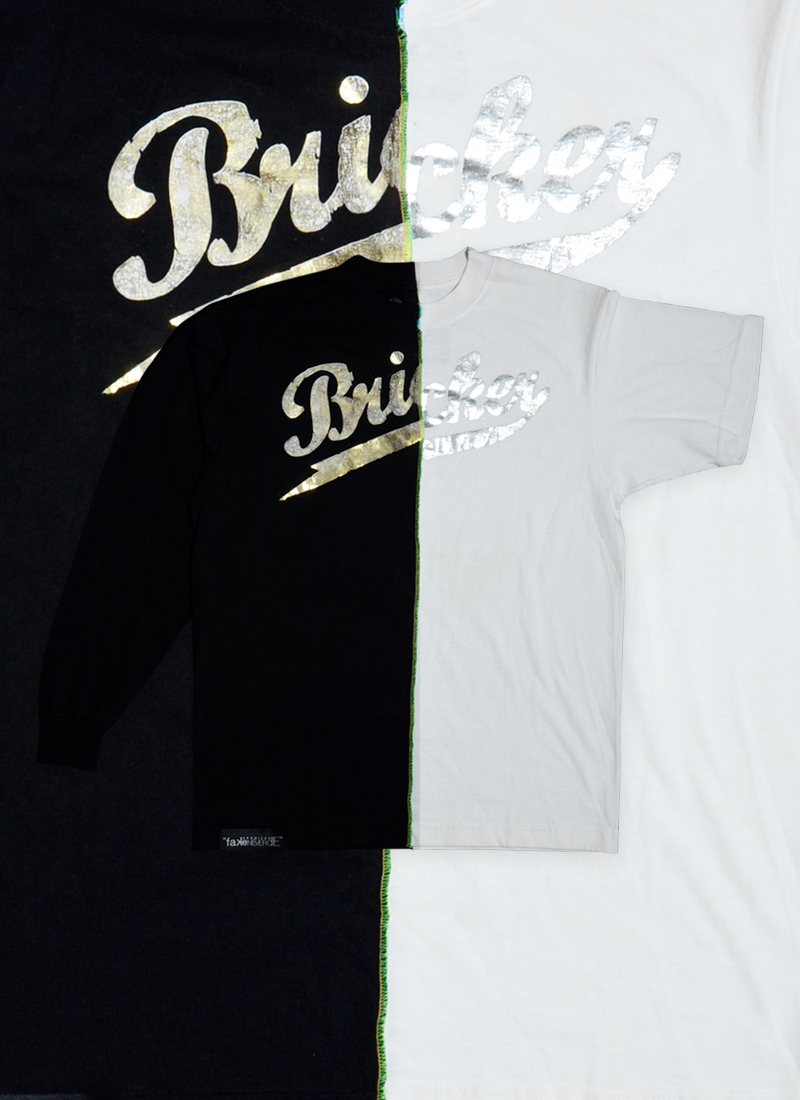 Custom Made Half & Half Gold Silver Bricker T-shirt
