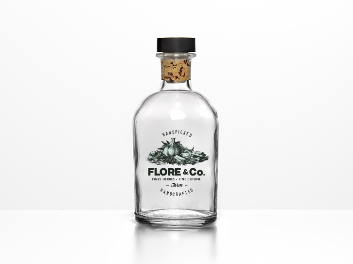 Flor & Co. Packaging Glass Container