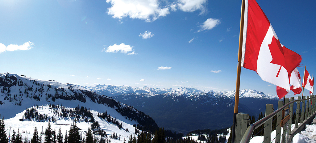 Whistler BC Mountain Resort Panoramic Shot