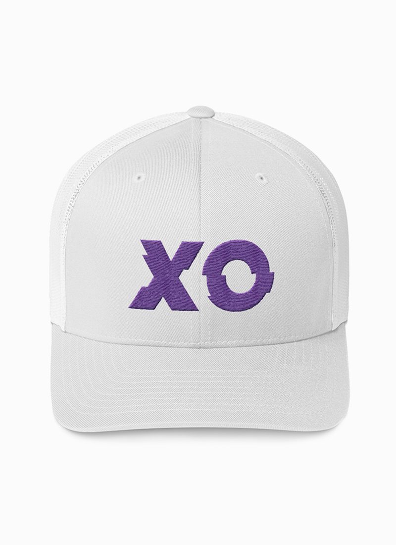 XO Hat – White/Purple