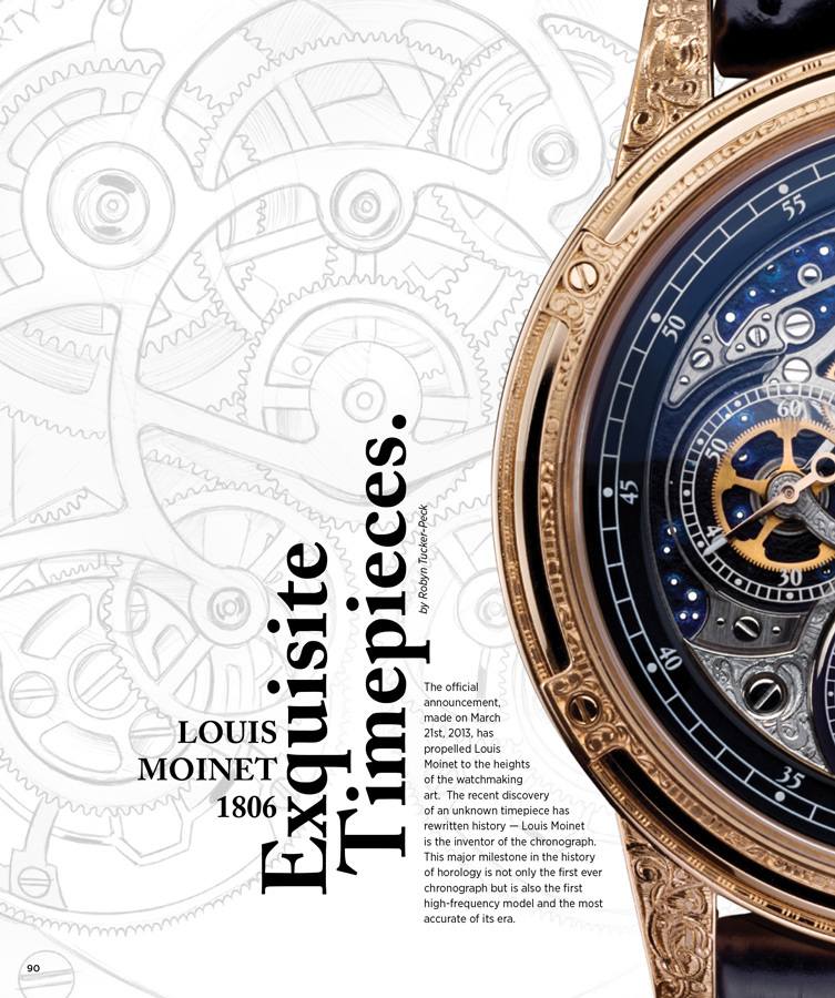 HLM Mag Louis Moinet 1806 Exquisite Time Pieces Cover Article