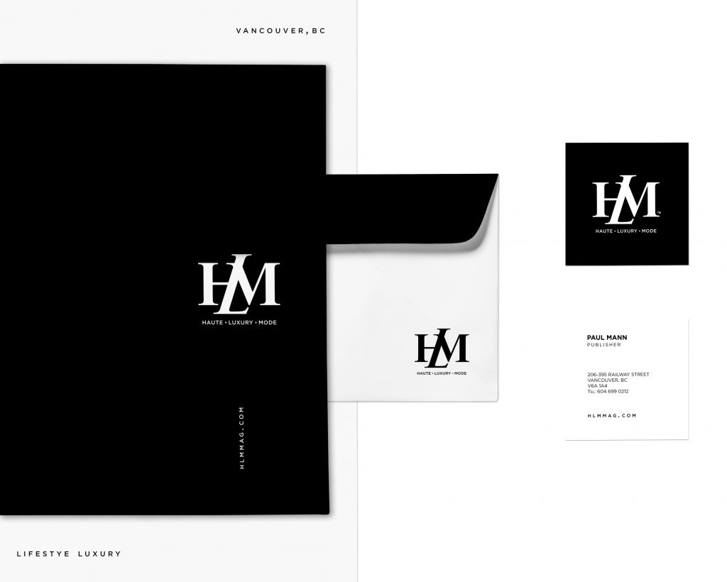 HLM Mag Black and White Stationary Design