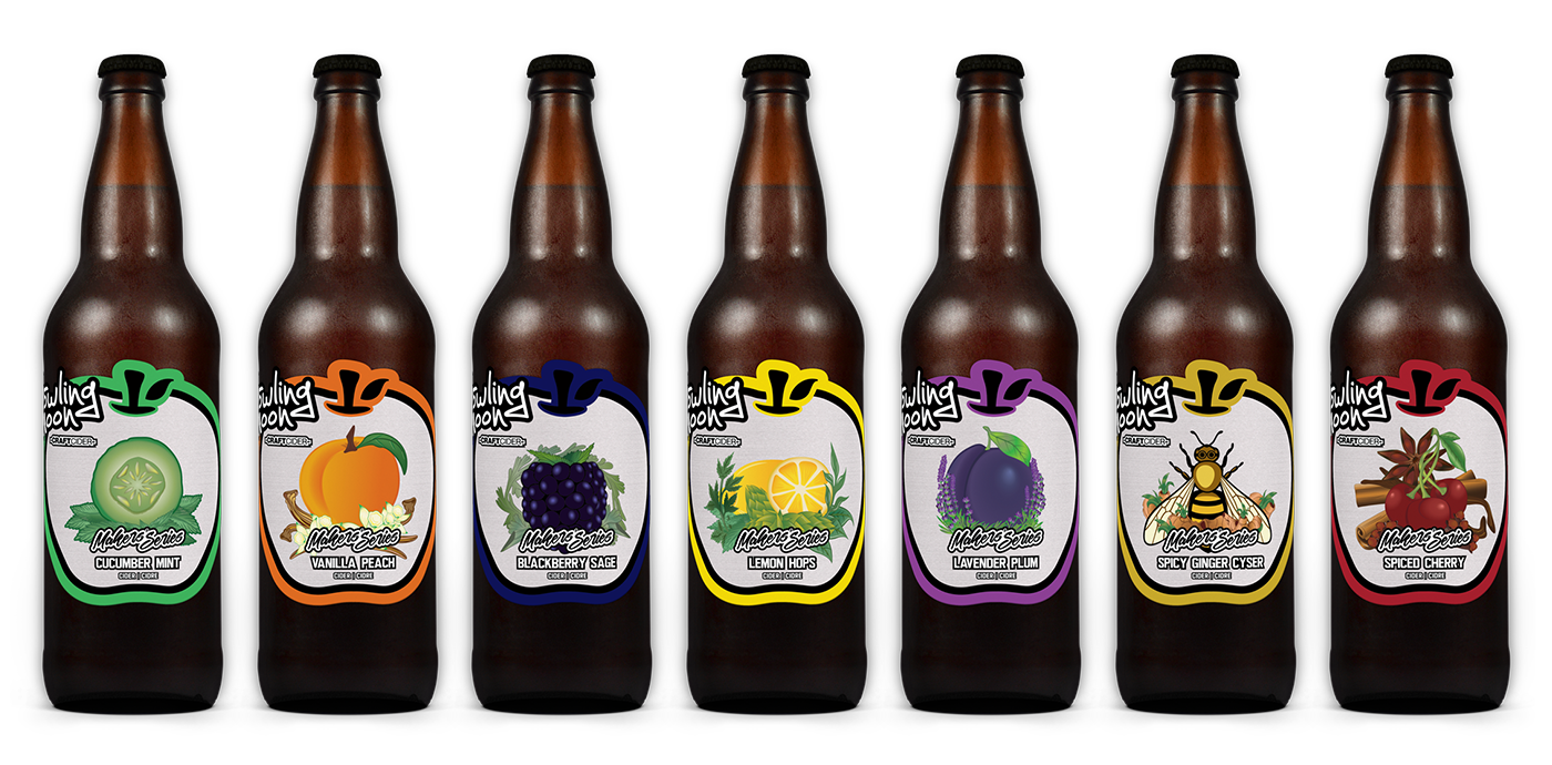 Howling Moon Craft Cider Makers Series flavours