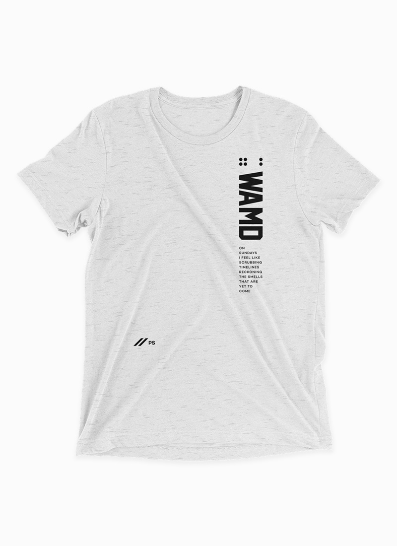 Tri-blend White Fleck Scrubbing Digital Thoughts T-shirt