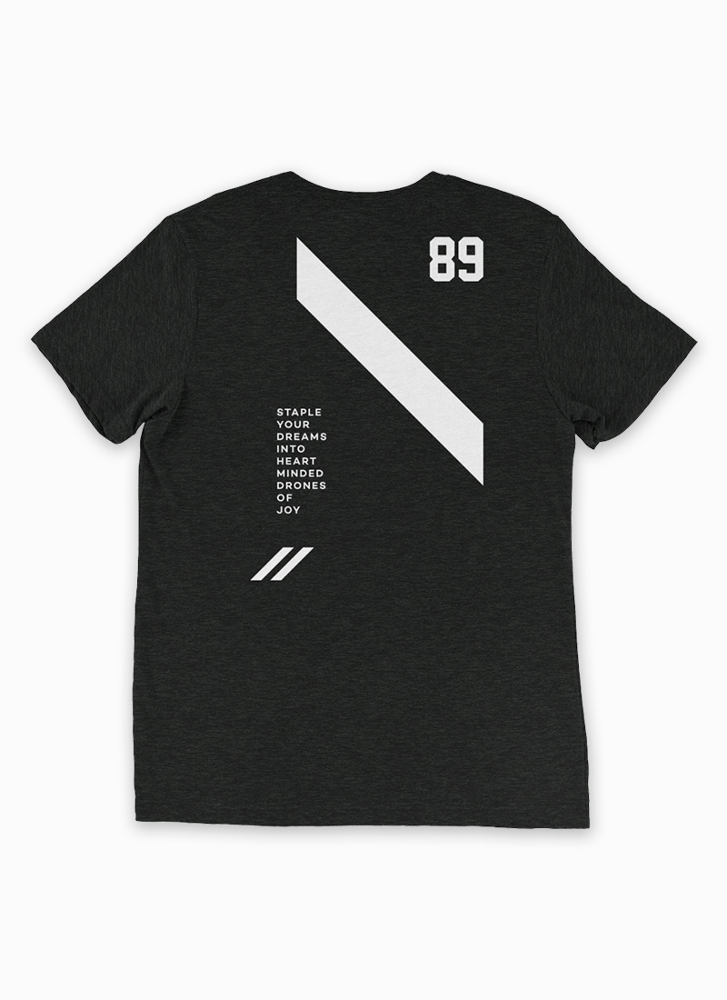 Tri-blend Unisex Charcoal Staple Digital Thoughts T-shirt