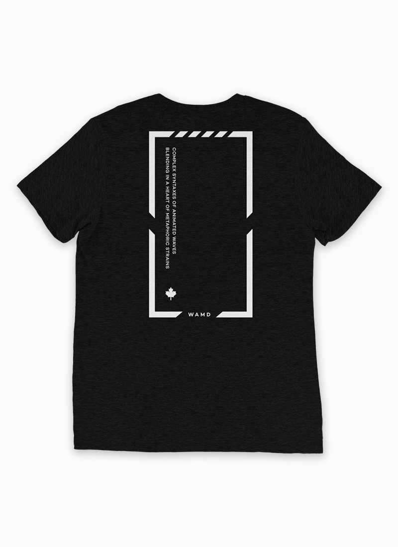 Tri-blend Unisex Black Syntaxes Digital Thoughts T-shirt