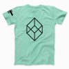Unisex Mint Cube Geometric Series T-shirt