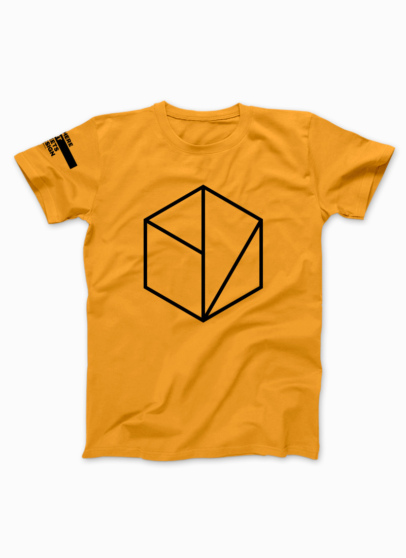 Unisex Yellow Gold Hexa Geometric Series T-shirt