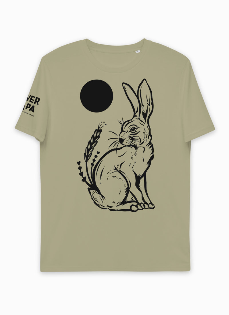 Sage colour rabbit unisex T-shirt